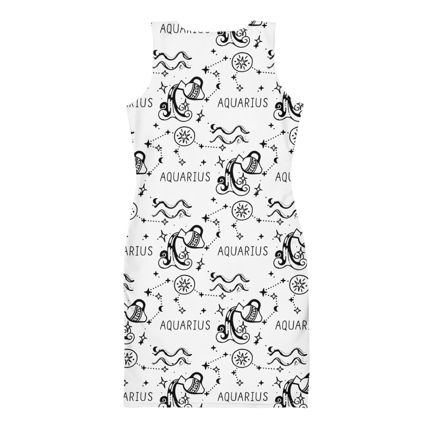 Aquarius Zodiac Fitted Dress