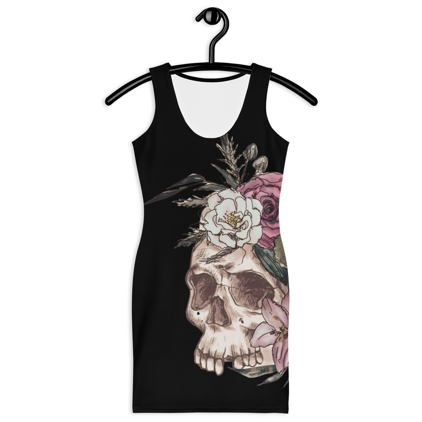 Vintage Skull & Roses Dress (Image wrap version)