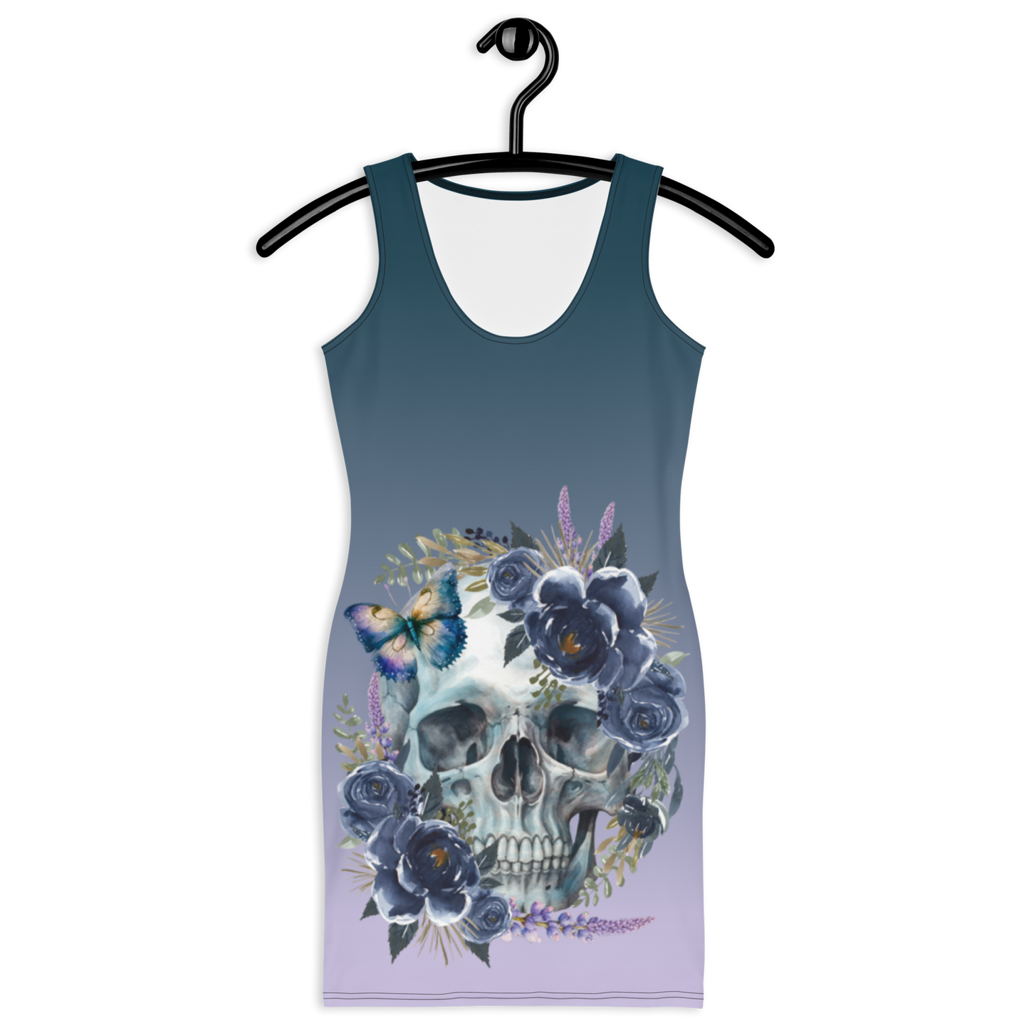 Skull Dress in Blue & Violet