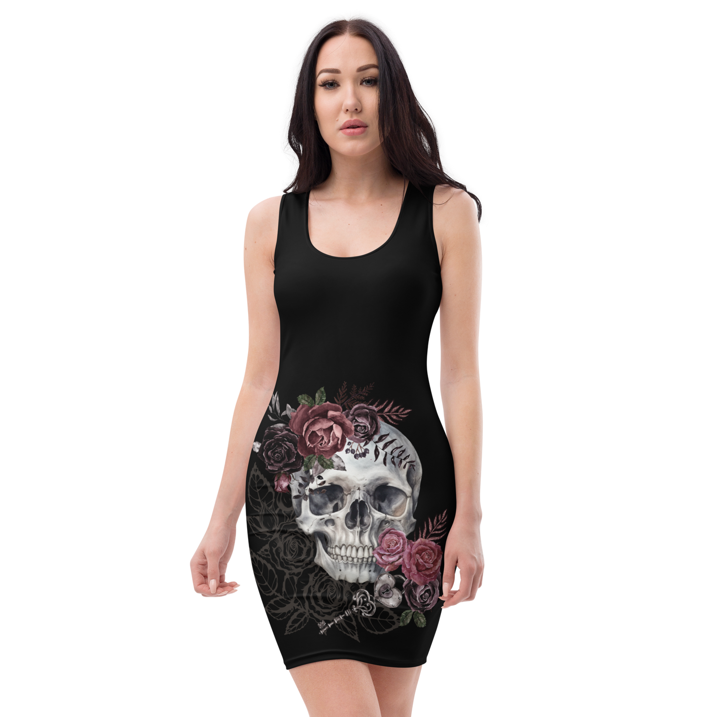 Vintage Key Skull Dress