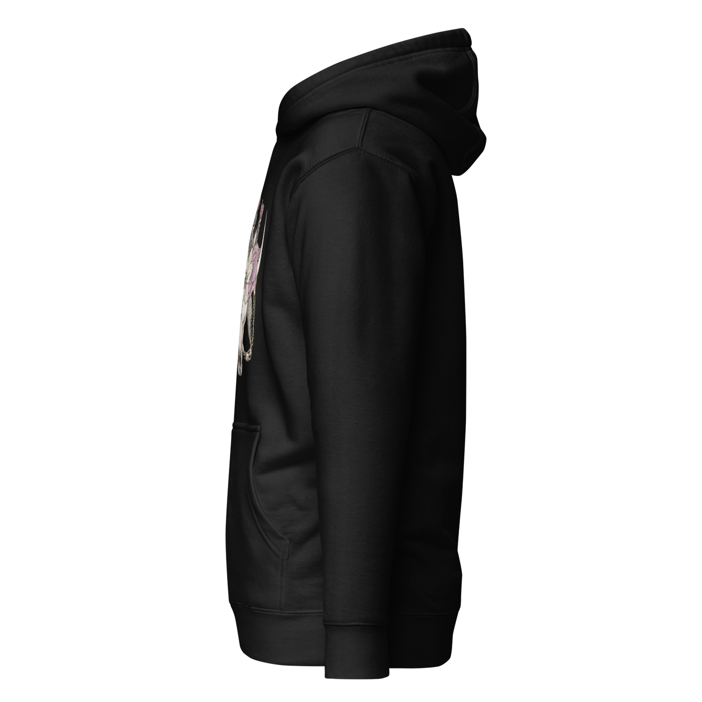 Vintage Bull Skull & Roses Hoodie