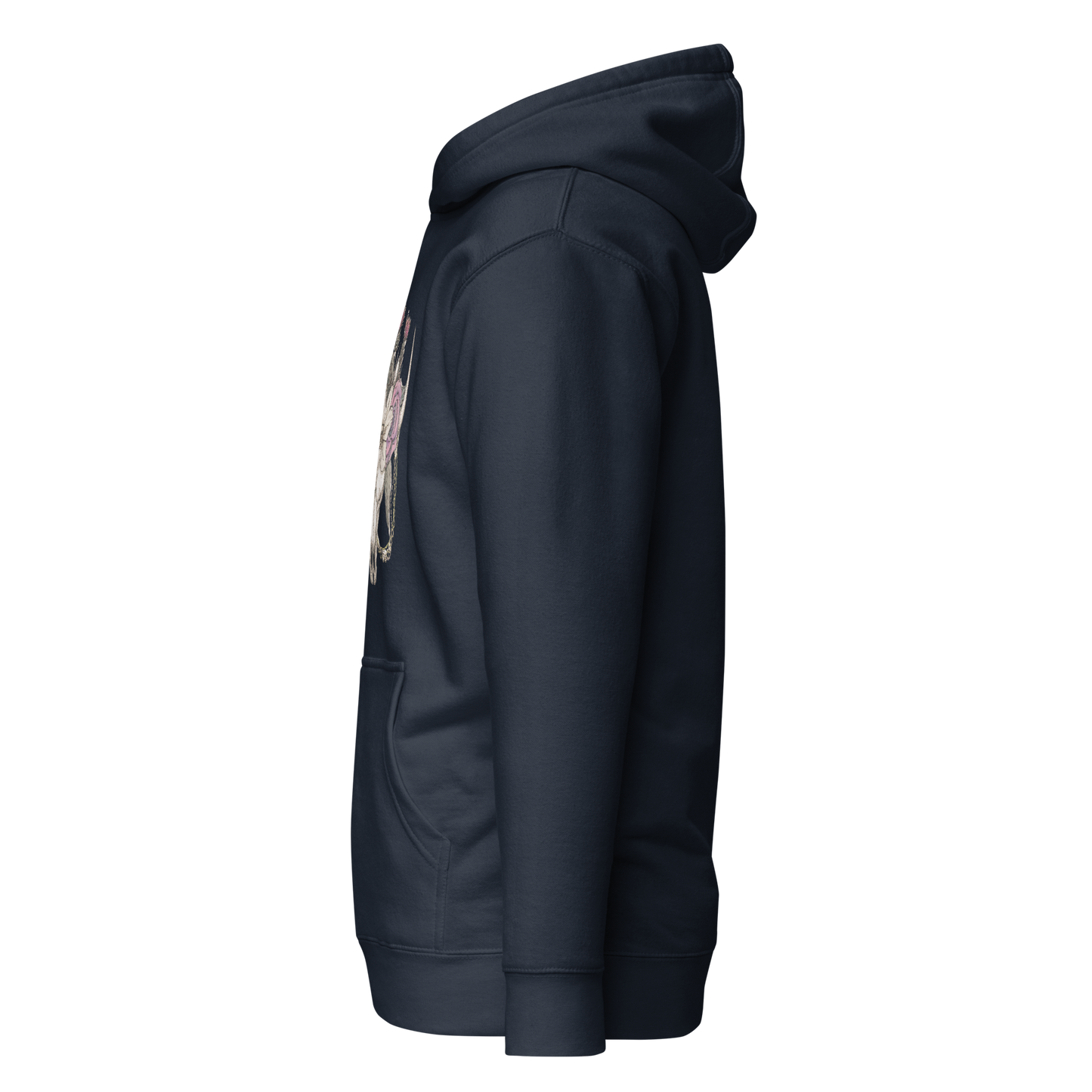 Vintage Bull Skull & Roses Hoodie