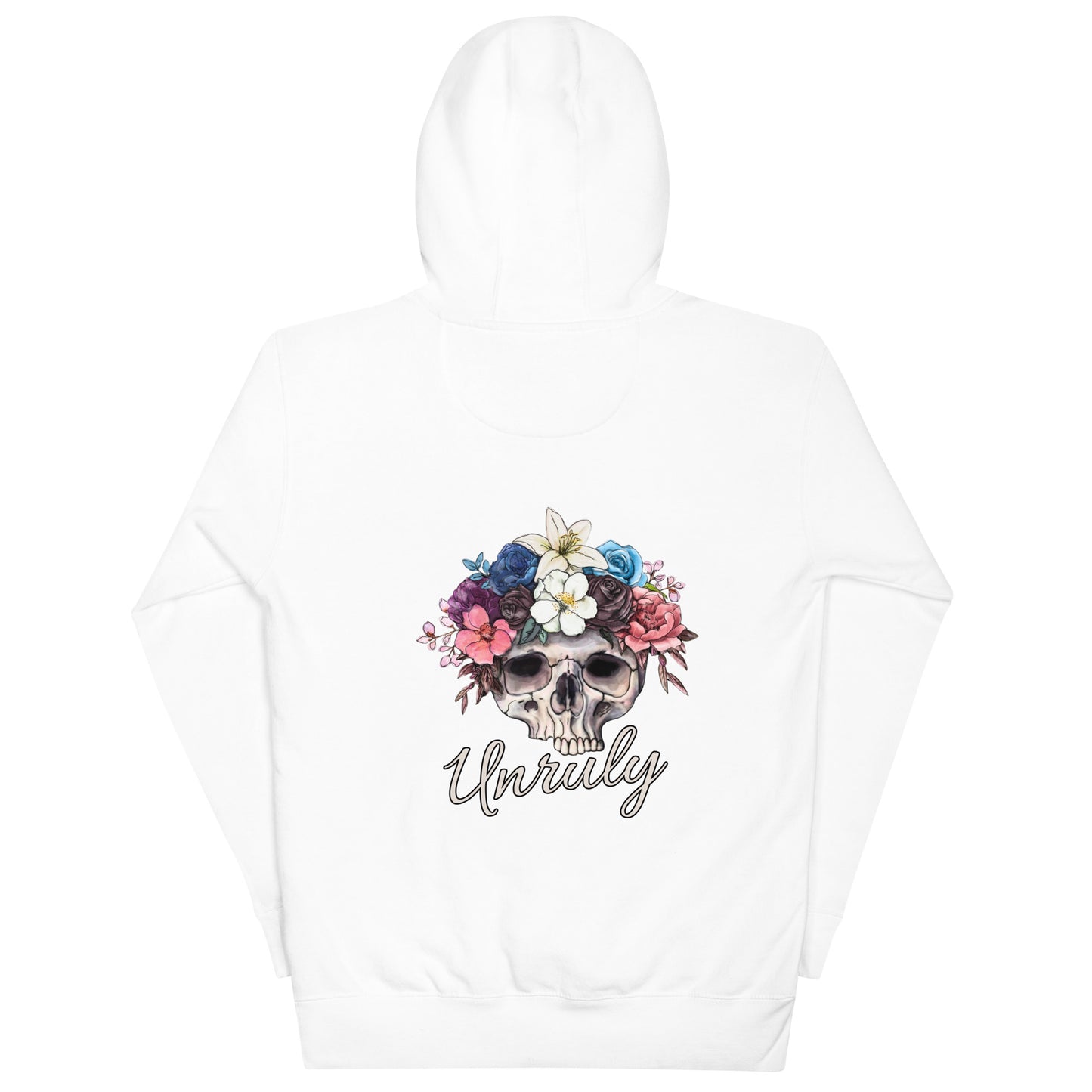 Vintage Skull and Roses Unruly Hoodie