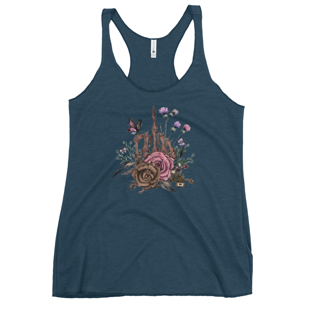 Vintage Skeleton Hand Racerback Tank