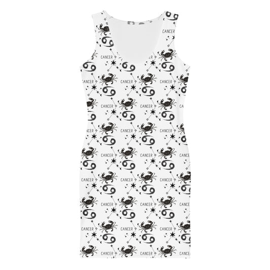 Cancer Zodiac Fitted Dress