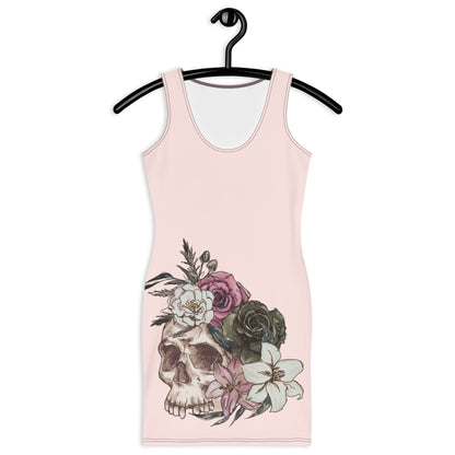 Vintage Skull Dress in Pink