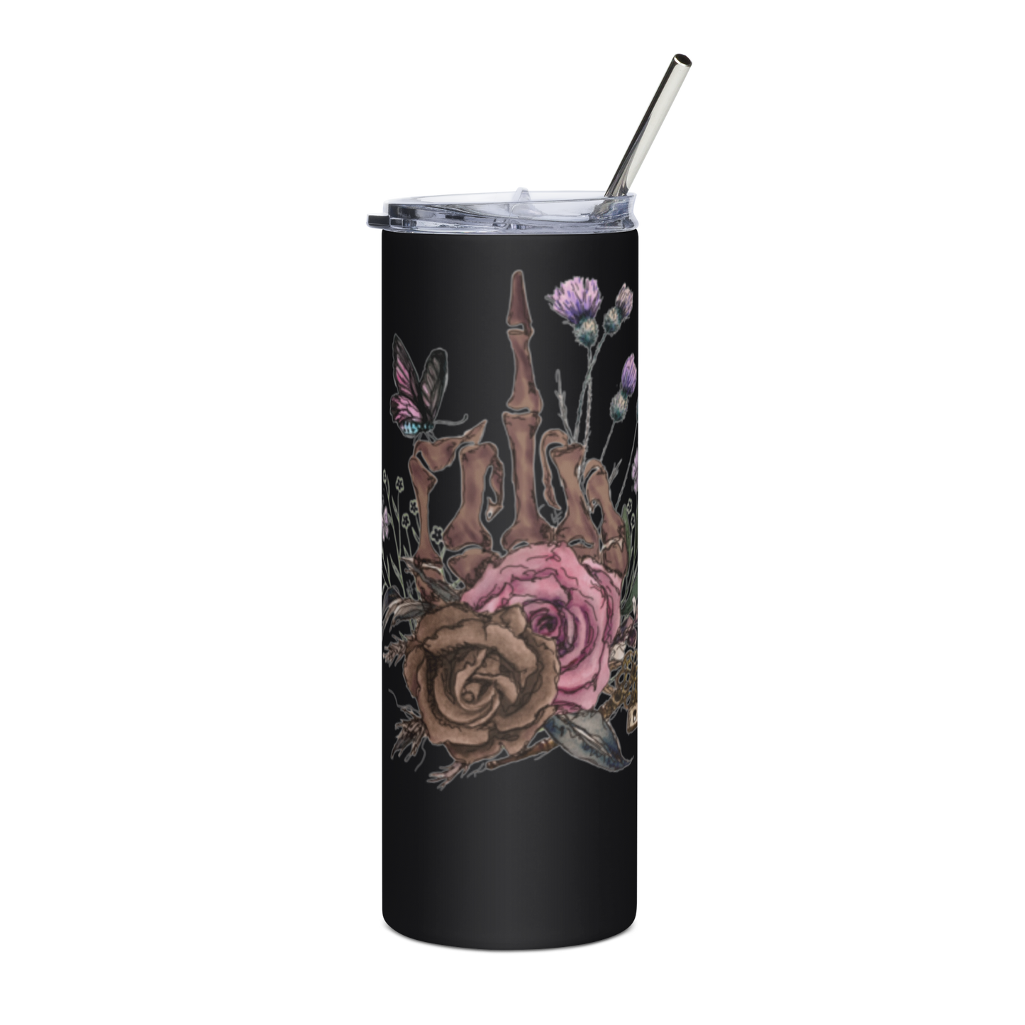 Vintage Skeleton Hand Tumbler