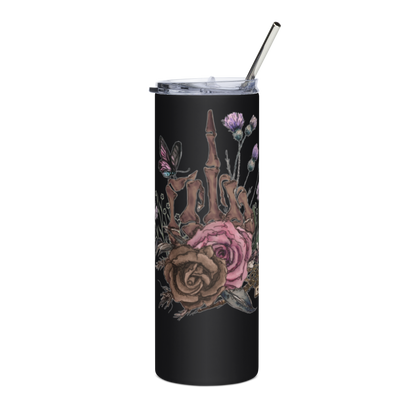Vintage Skeleton Hand Tumbler