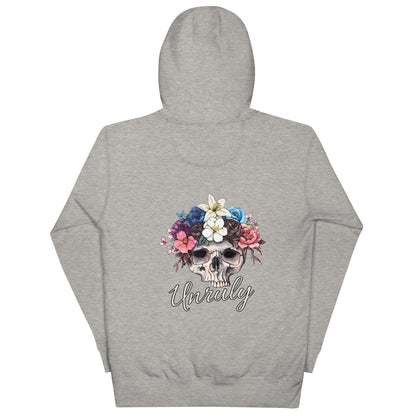 Vintage Skull and Roses Unruly Hoodie