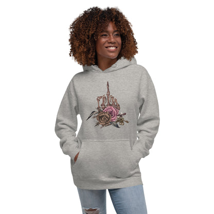Vintage Skeleton Hand & Roses Classic Hoodie