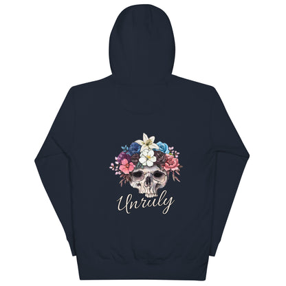 Vintage Skull and Roses Unruly Hoodie