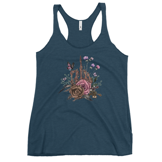 Vintage Skeleton Hand Racerback Tank